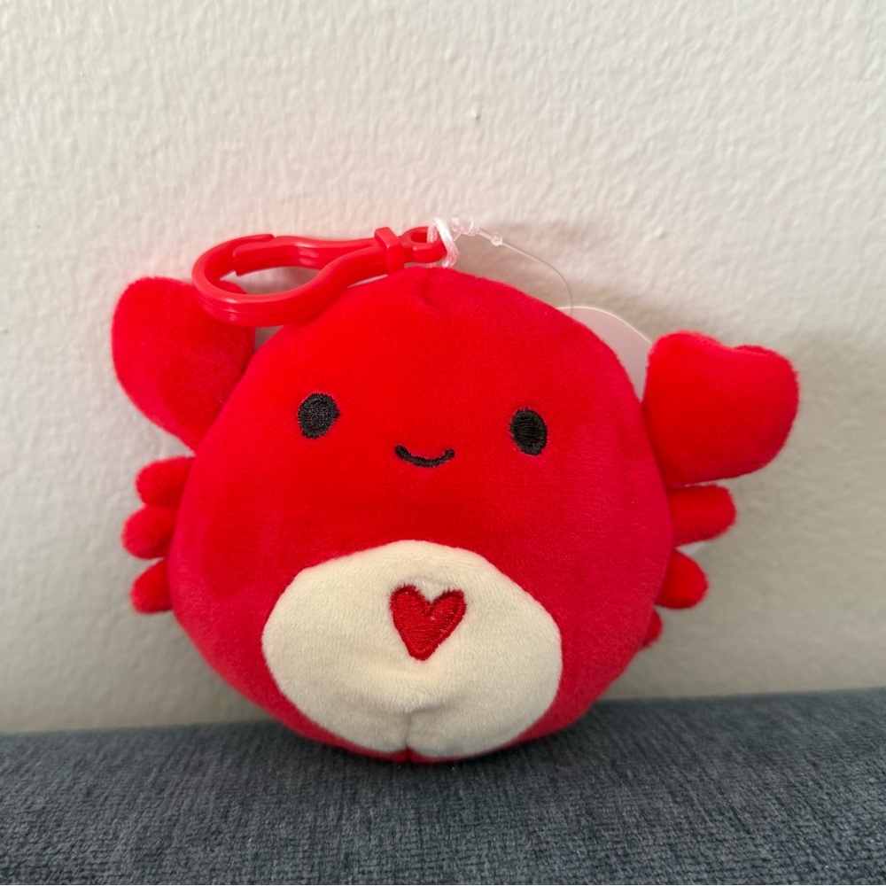 3.5” keychain Carlos the Crab Squishmallow